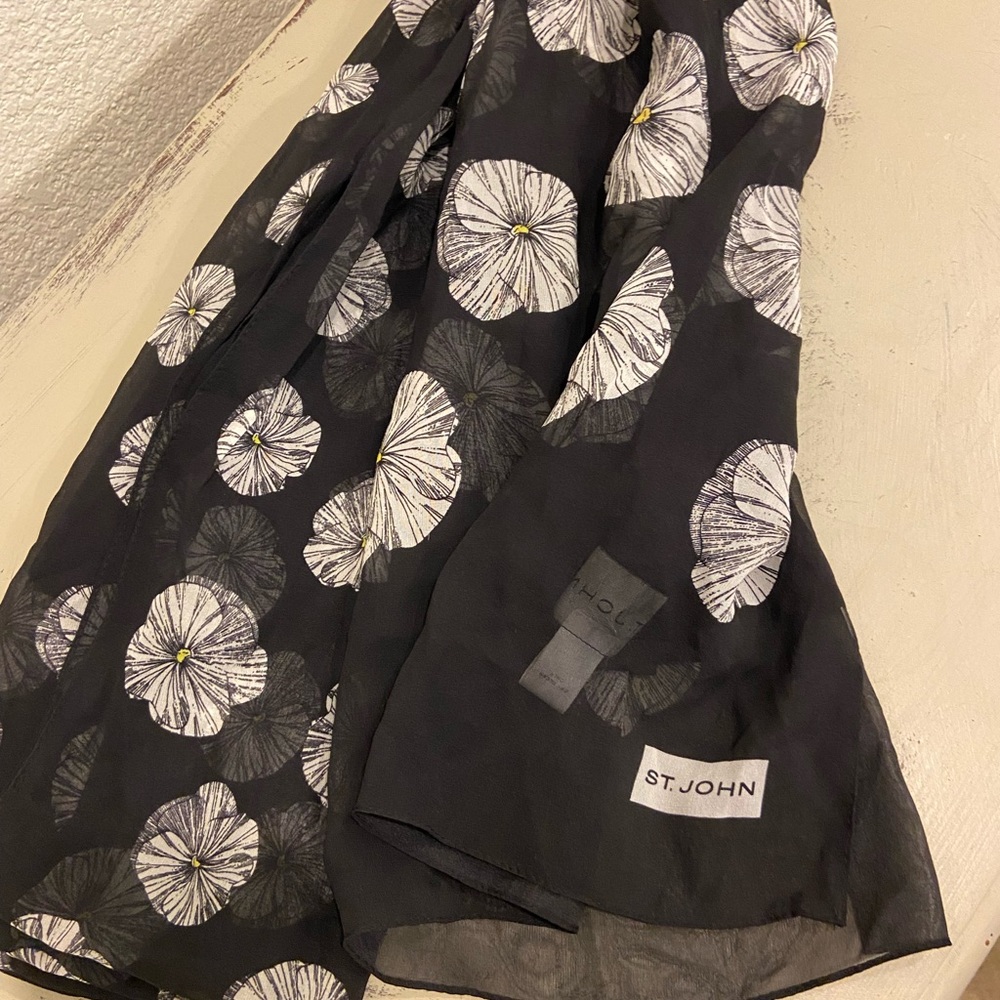 St. John silk scarf